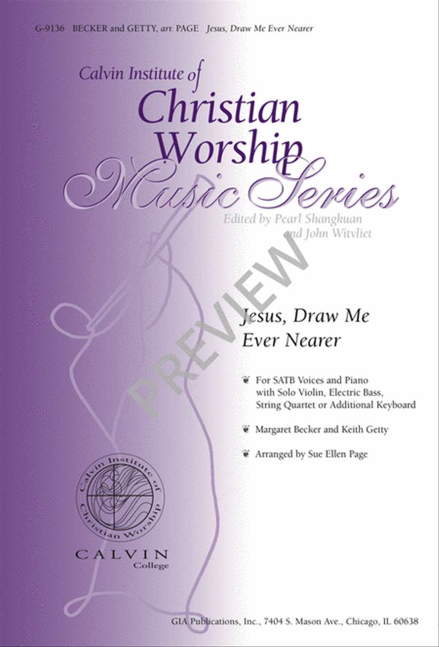 Jesus, Draw Me Ever Nearer 4-Part scores gallery preview page 1