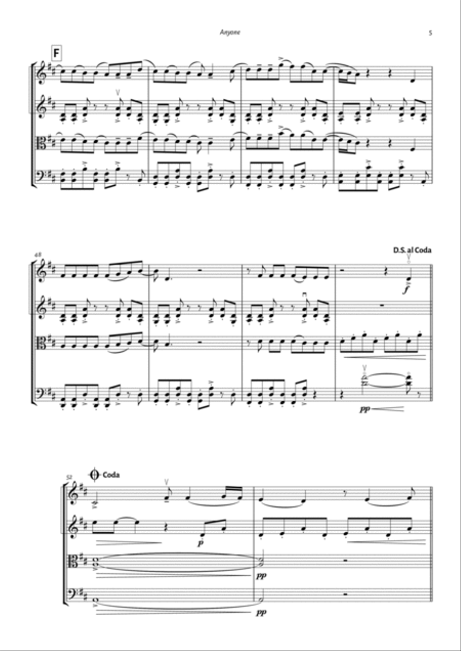 Anyone String Quartet scores gallery preview page 5