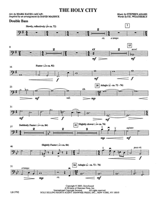 The Holy City (arr. Mark Hayes) - Double Bass