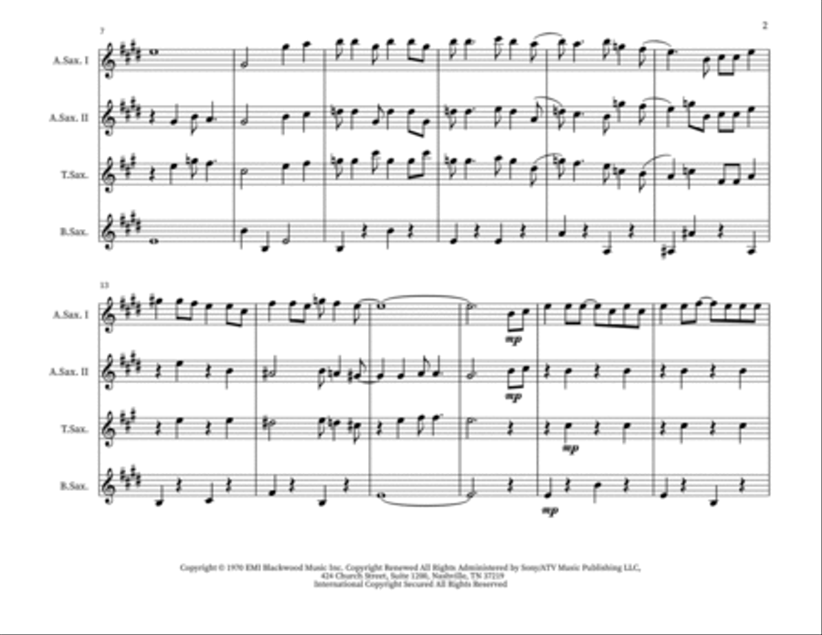 Put Your Hand In The Hand Small Ensemble scores gallery preview page 2