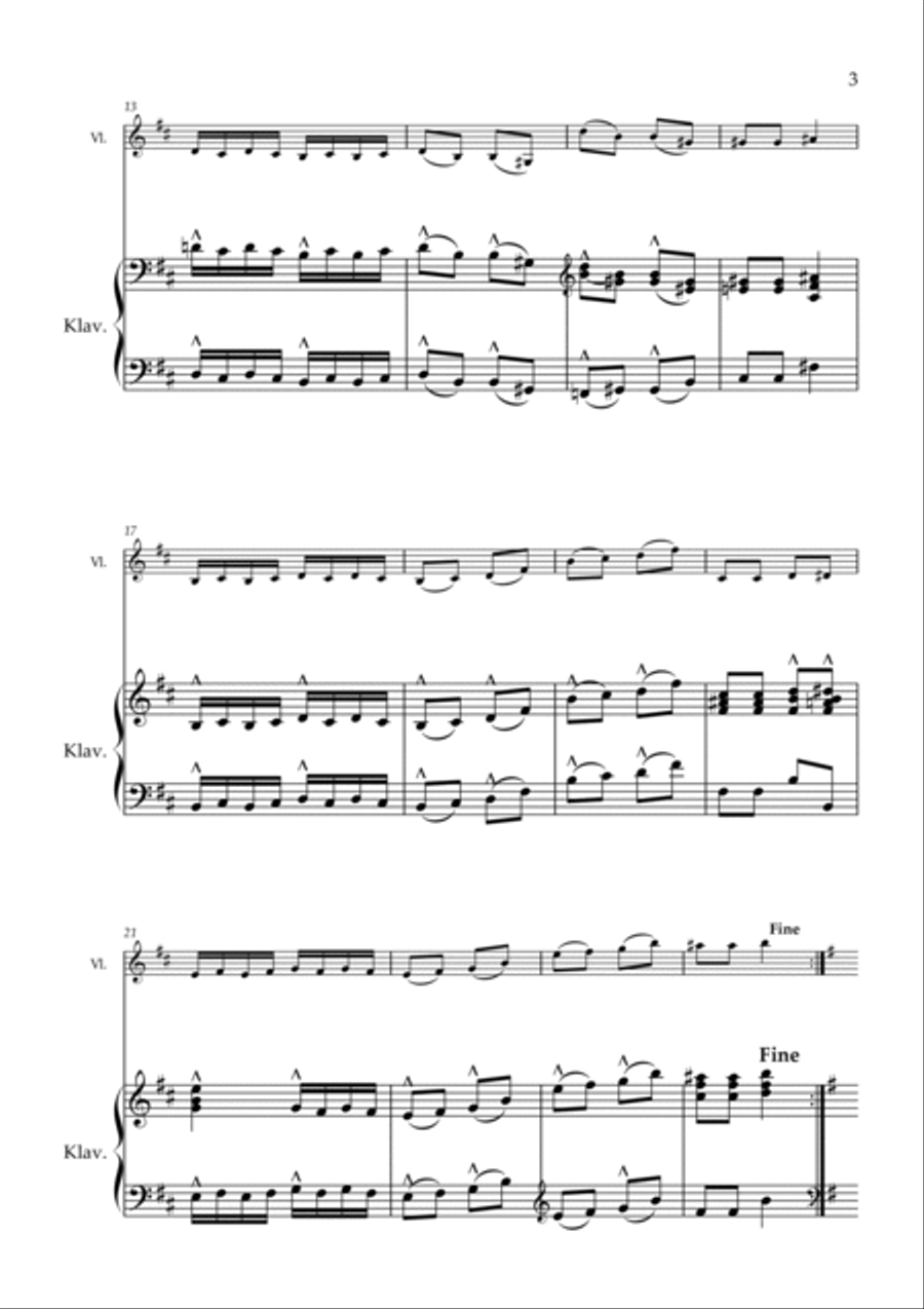 Knecht Rupprecht Violin Solo scores gallery preview page 3