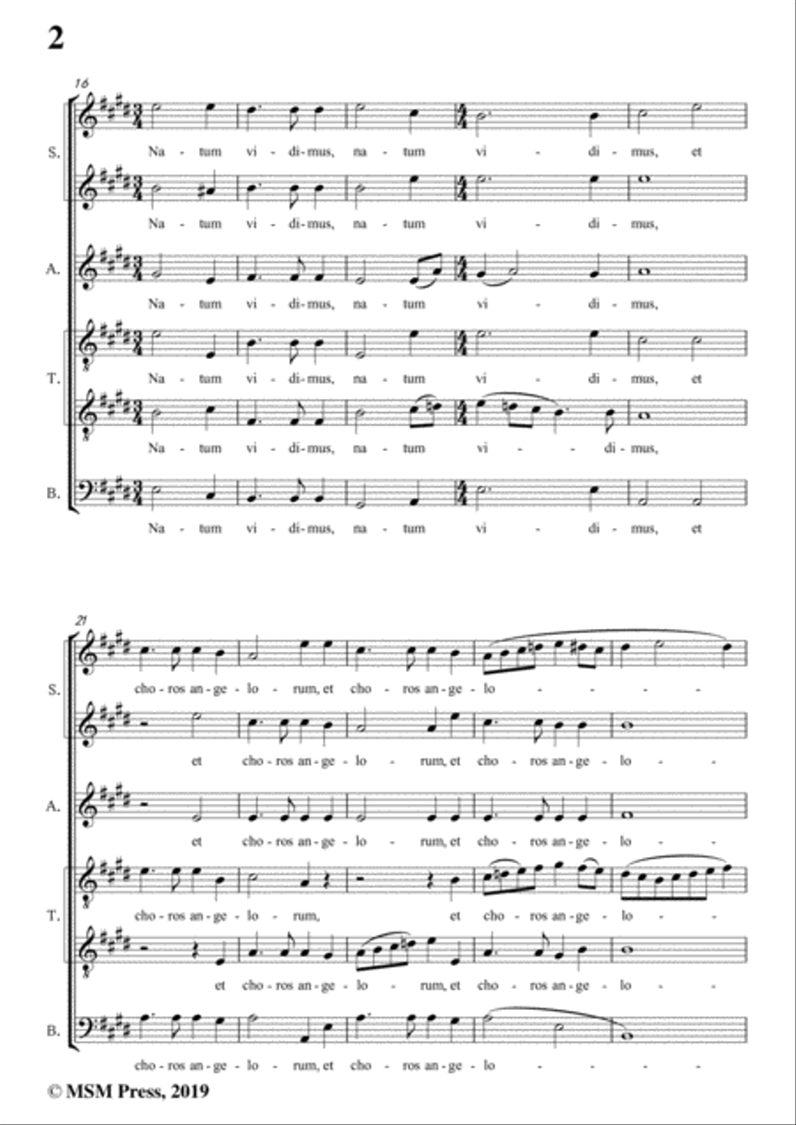 Dering-Quem vidistis,pastores,in E Major,A cappella Choir scores gallery preview page 4