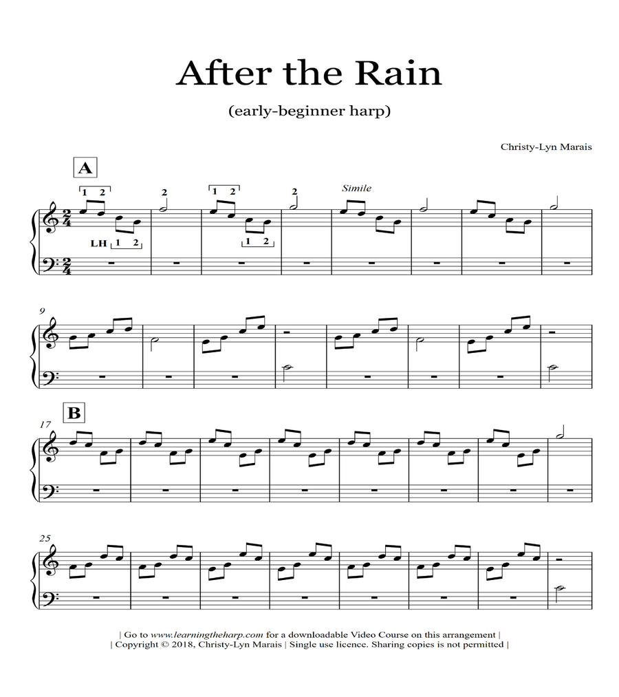 Beginner shop harp music