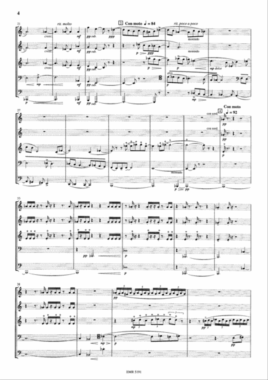 Music for Five Brass Quintet scores gallery preview page 4