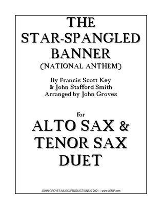 Book cover for The Star-Spangled Banner (National Anthem) - Alto Sax & Tenor Sax Duet