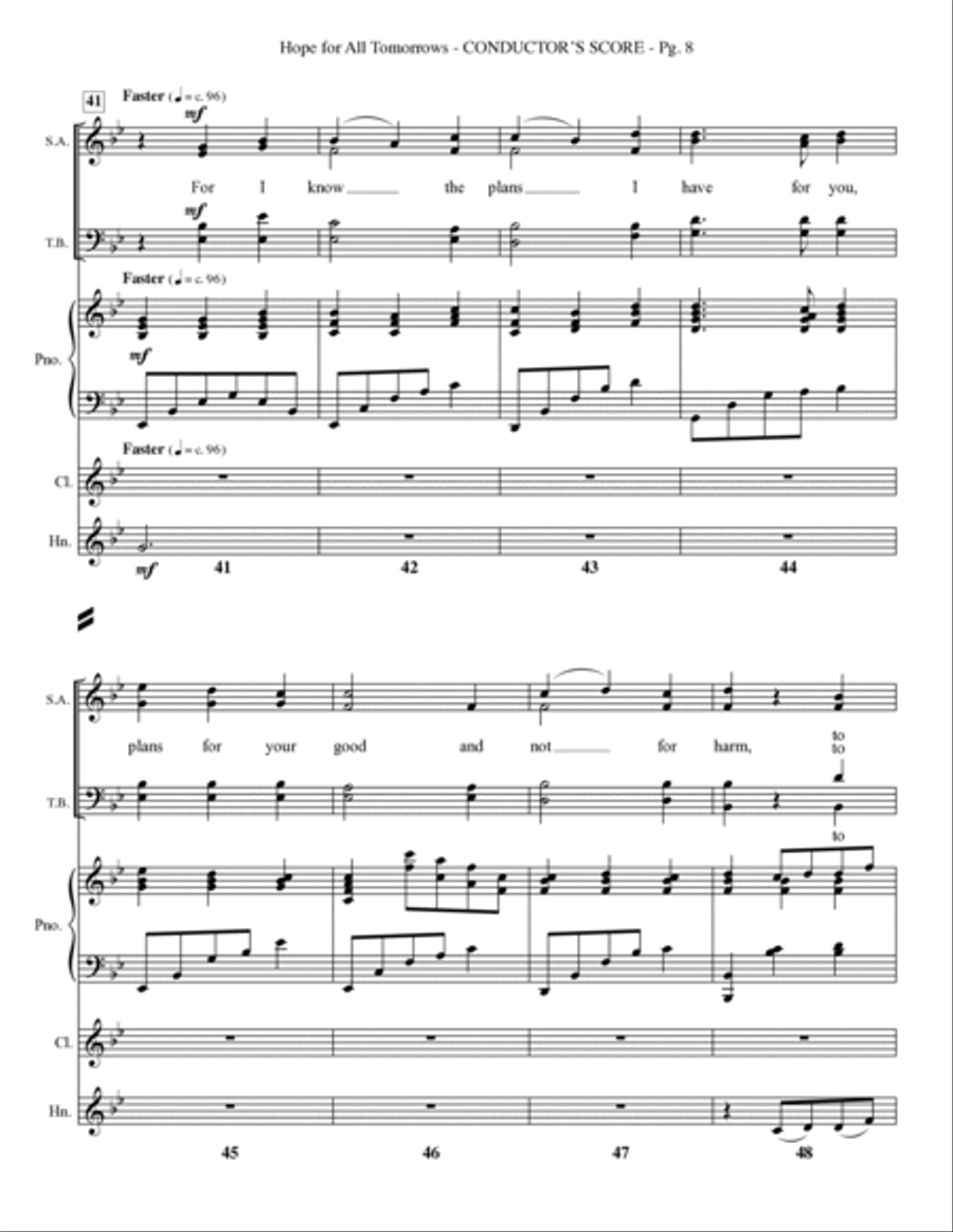 Hope for all Tomorrows Choir scores gallery preview page 10