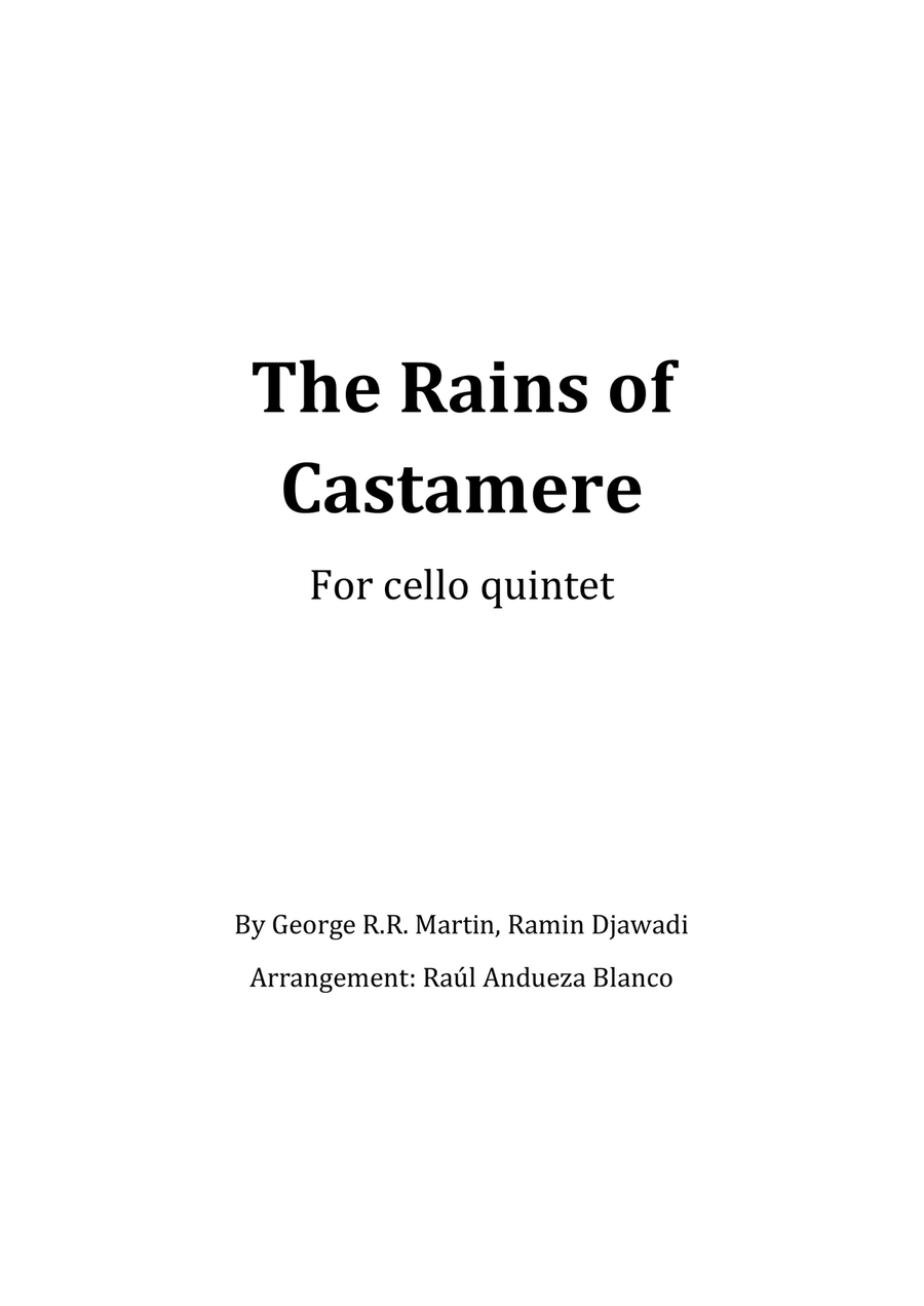 The Rains Of Castamere String Orchestra scores gallery preview page 1
