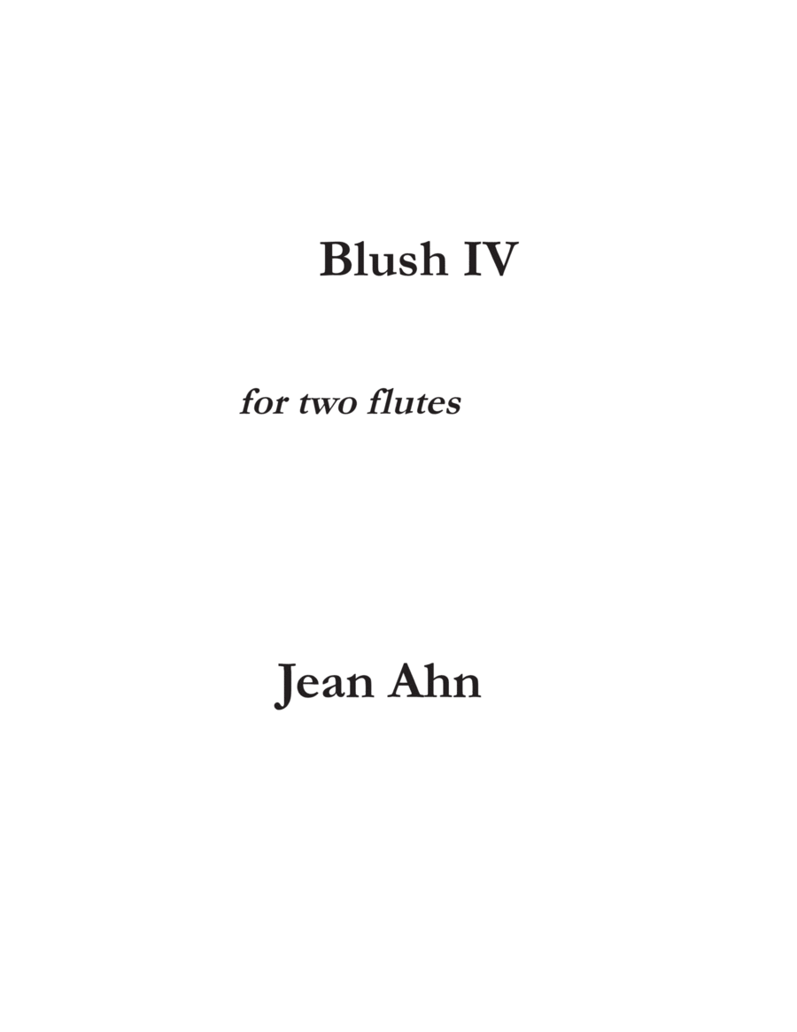 Blush for flute duo Flute Duet scores gallery preview page 1