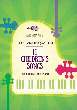Sheet music for Violin Quartet: Potpourri of three Children's Songs