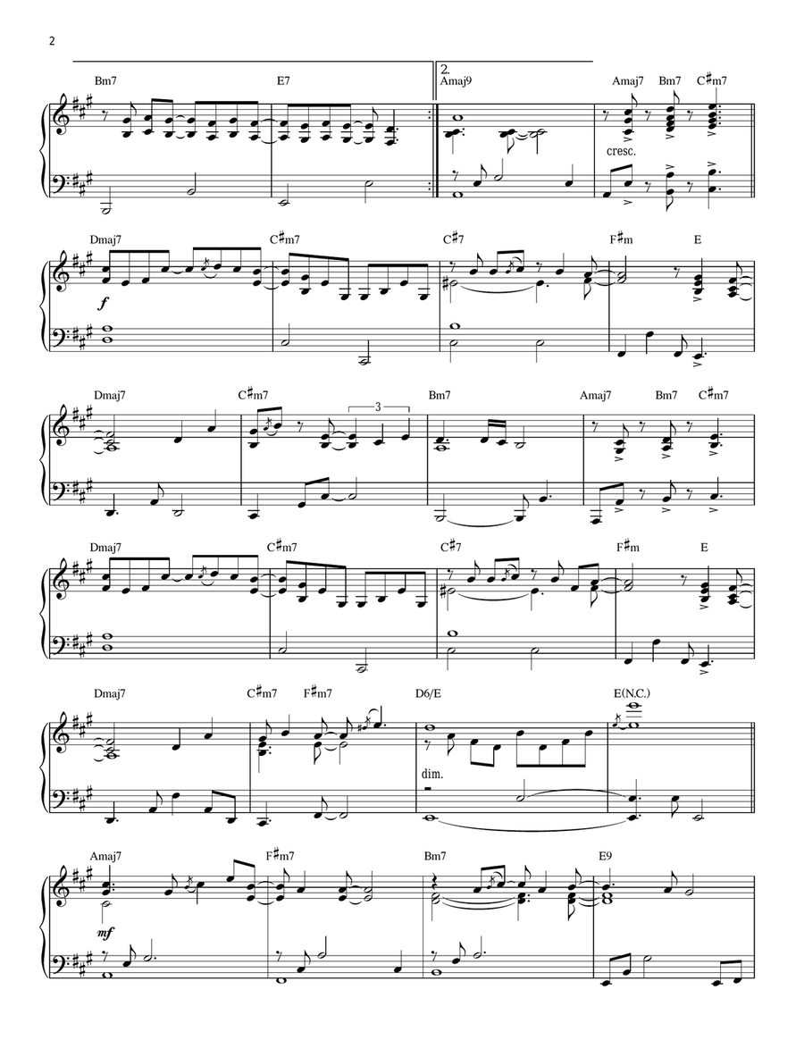 Wishful Thinking Piano Solo scores gallery preview page 2