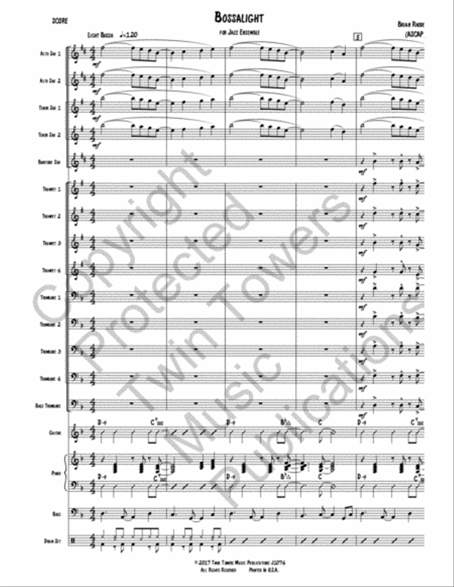 Bossalite Bossalite Jazz Ensemble scores gallery preview page 2