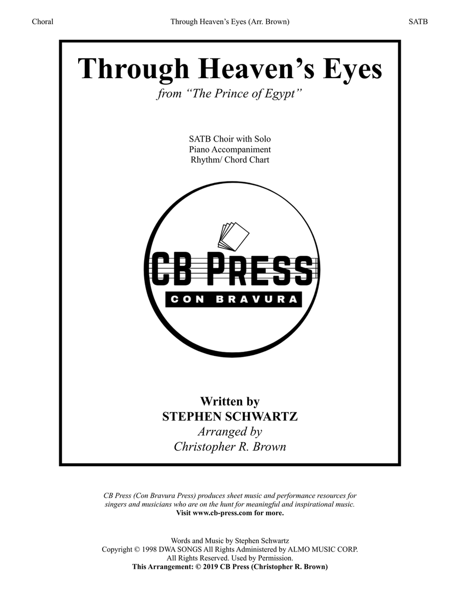 Through Heaven's Eyes 4-Part scores gallery preview page 1