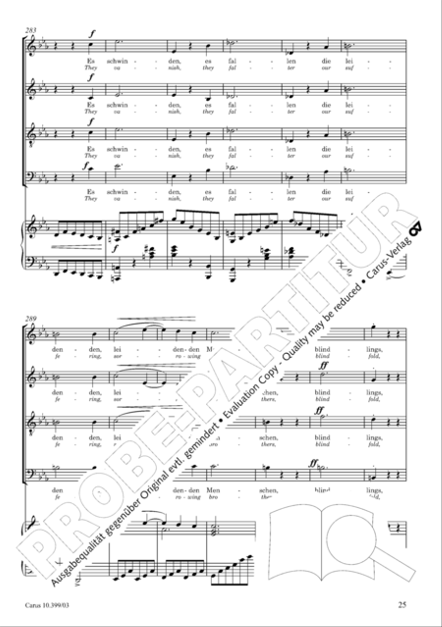Schicksalslied, Op. 54 4-Part scores gallery preview page 26