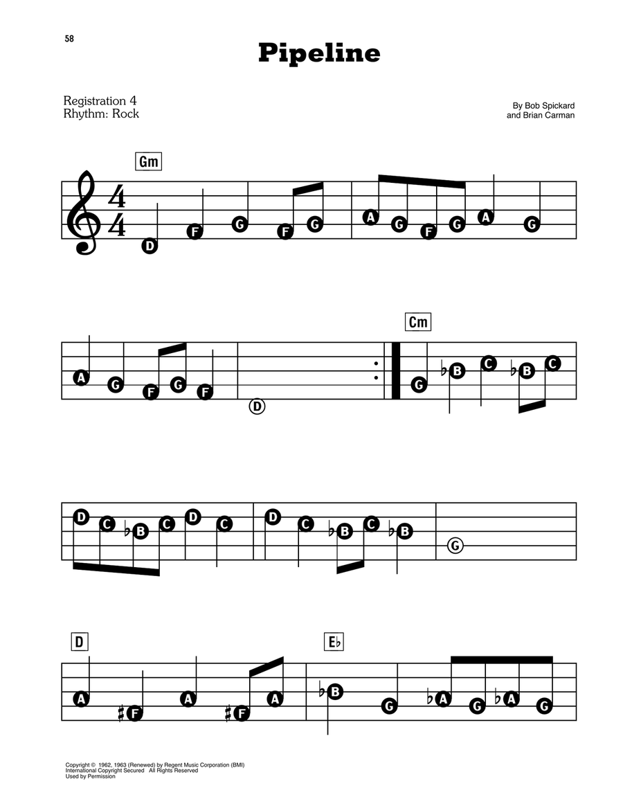 Pipeline Electronic Keyboard scores gallery preview page 1