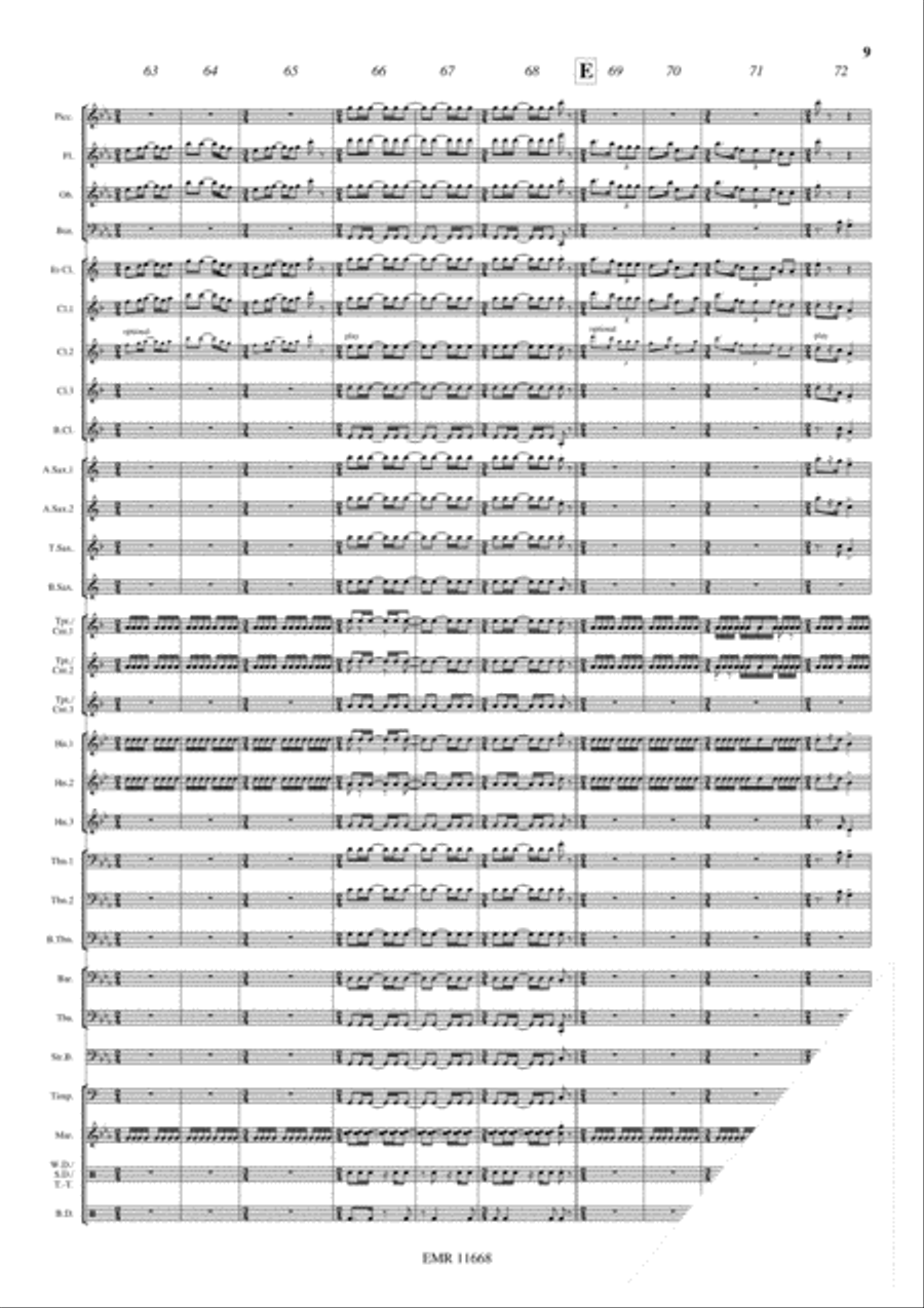 War Dance War Dance Concert Band scores gallery preview page 10