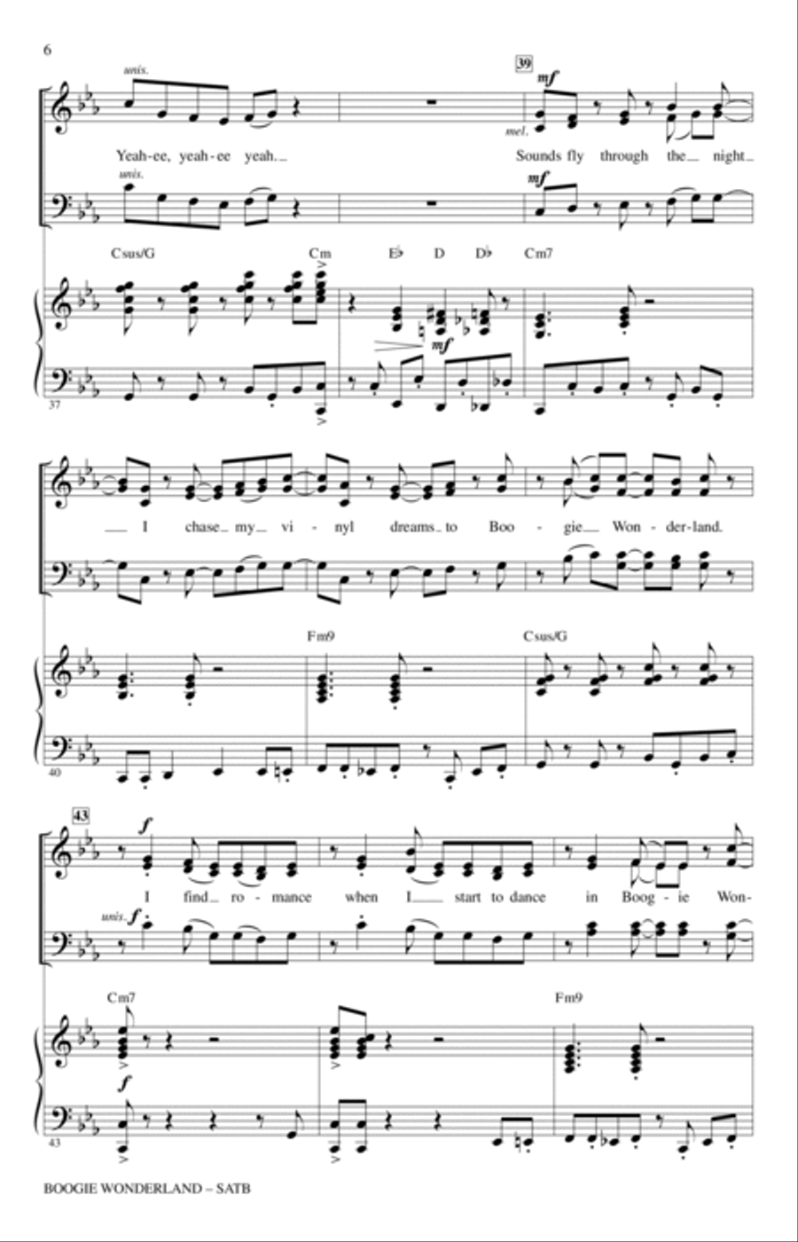 Boogie Wonderland Boogie Wonderland 4-Part scores gallery preview page 5