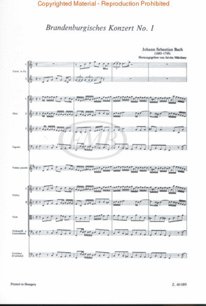 Six Brandenburg Concertos, BWV 1046-1051