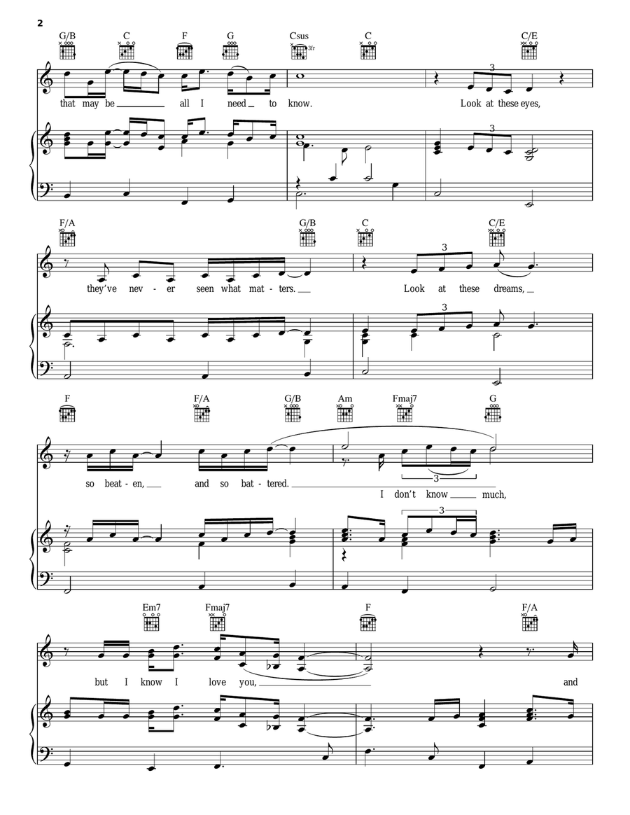 Don't Know Much Acoustic Guitar scores gallery preview page 2