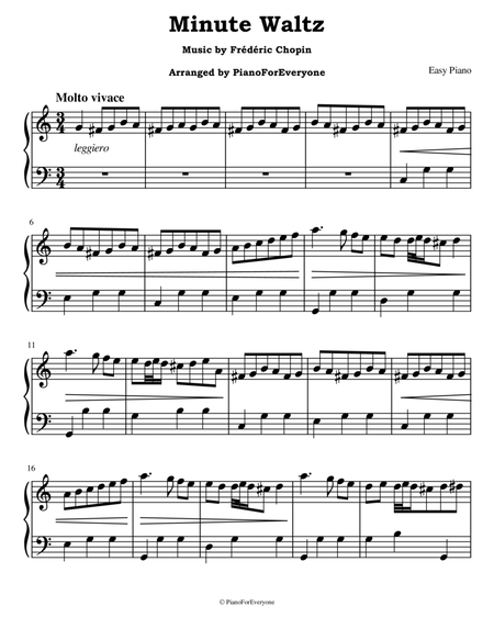 Minute Waltz - Chopin (Easy Piano) image number null