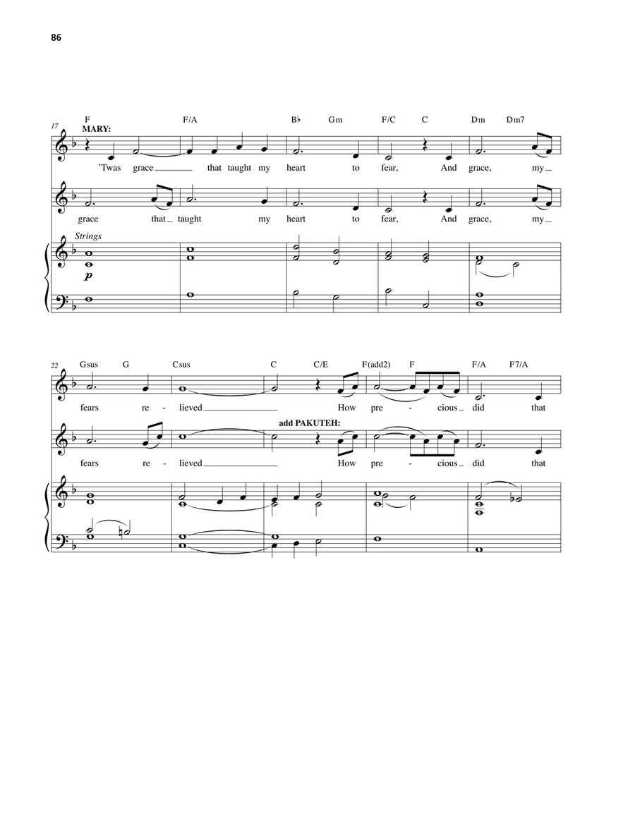 Amazing Grace Voice scores gallery preview page 2