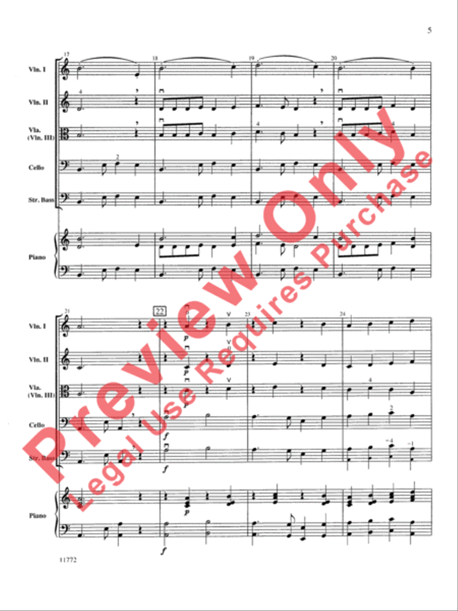 Moonlight Tango String Orchestra scores gallery preview page 6
