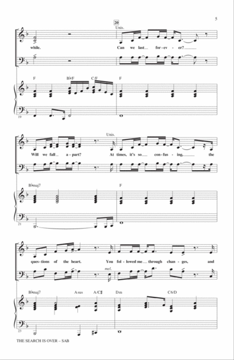 The Search Is Over 3-Part scores gallery preview page 4