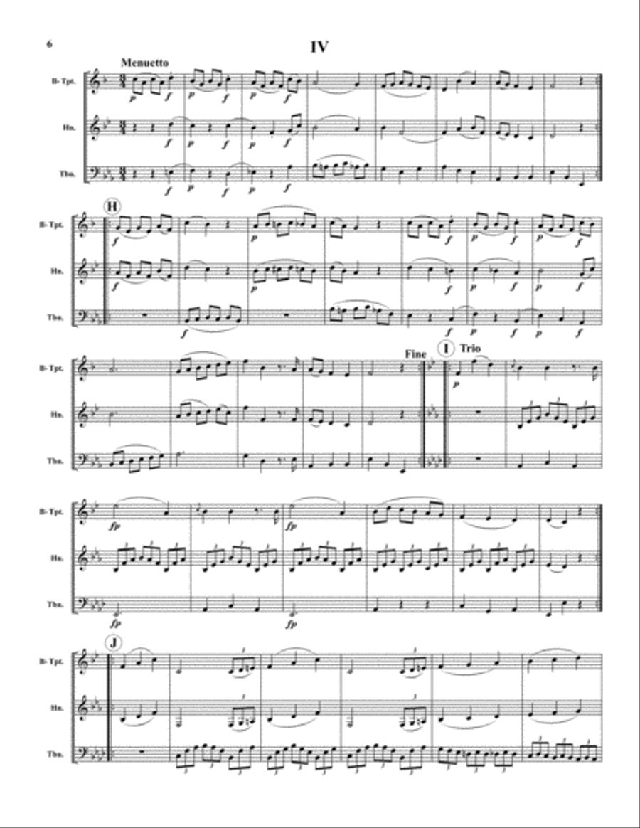 Divertimento I Divertimento I Brass Trio scores gallery preview page 6