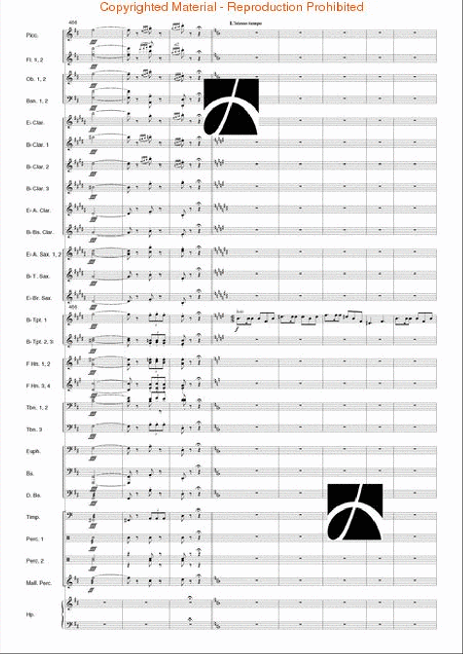 Carmen Suite Carmen Suite Concert Band scores gallery preview page 44