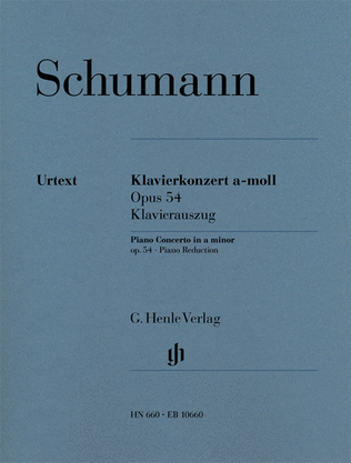 Book cover for Piano Concerto in A minor, Op. 54