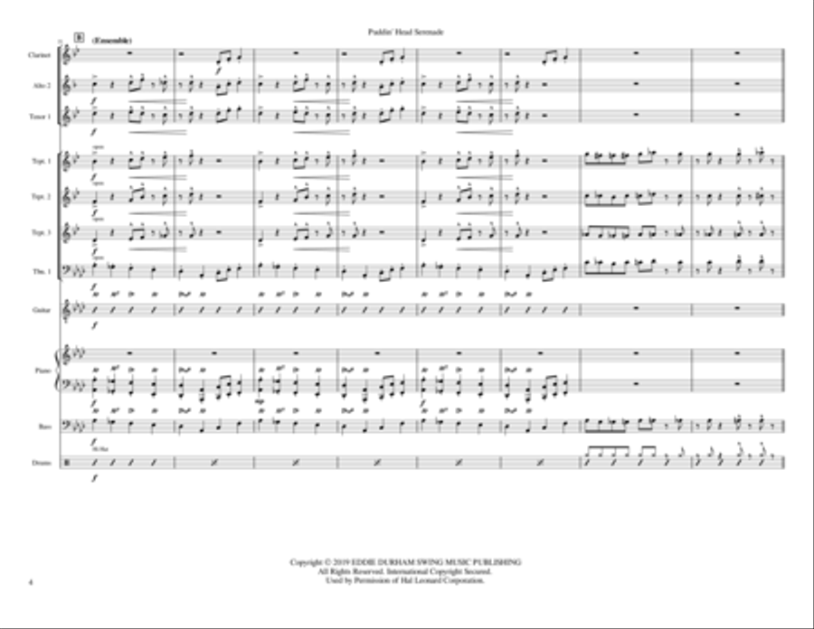 Puddinhead Serenade Puddinhead Serenade Jazz Ensemble scores gallery preview page 4