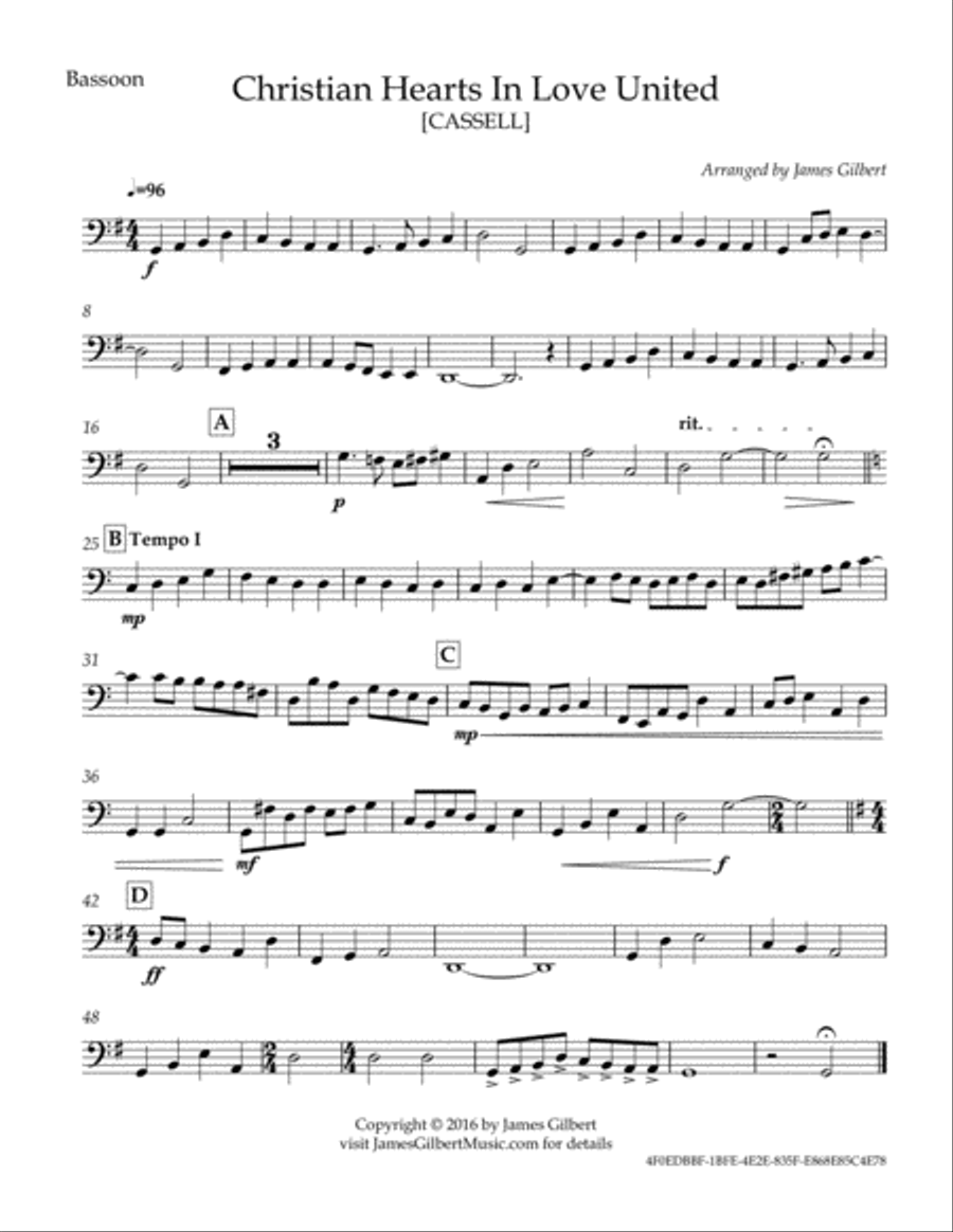 Christian Hearts, In Love United Woodwind Quintet scores gallery preview page 3
