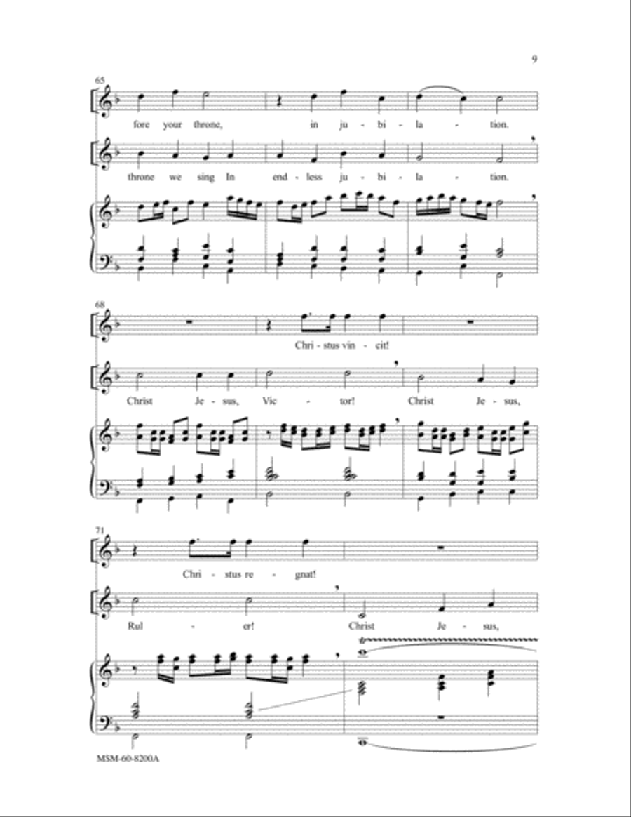 To Jesus Christ, Our Sovereign King (Choral Score)