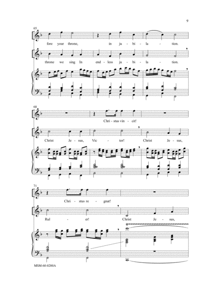 To Jesus Christ, Our Sovereign King (Choral Score)