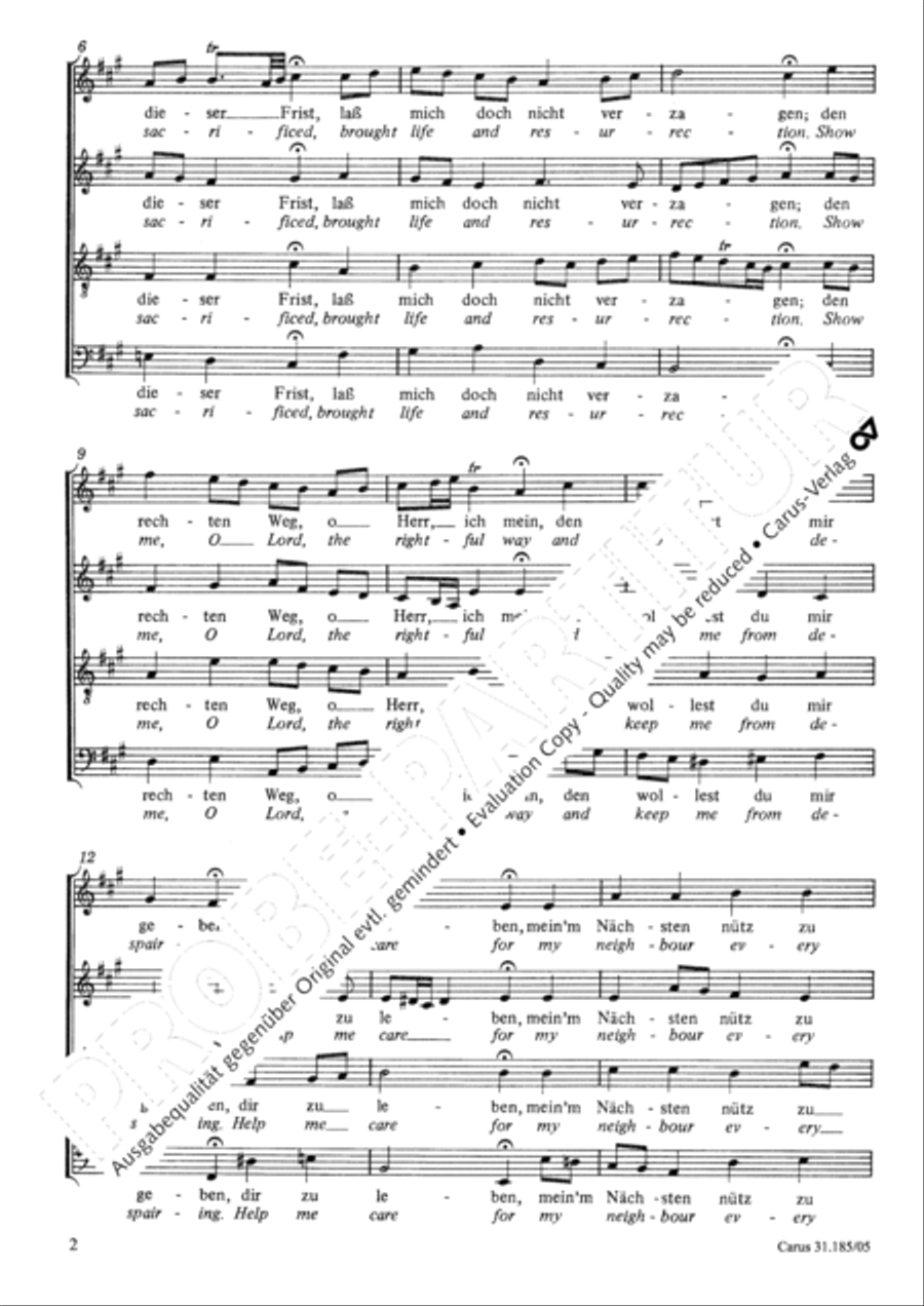 Most merciful Lord that eternally loves us (Barmherziges Herze der ewigen Liebe) 4-Part scores gallery preview page 3