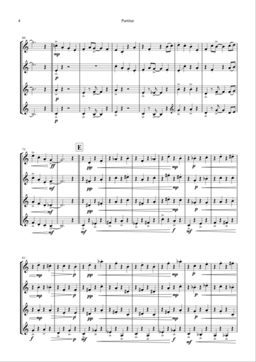 I Got Rhythm for French Horn Quartet French Horn Quartet scores gallery preview page 5