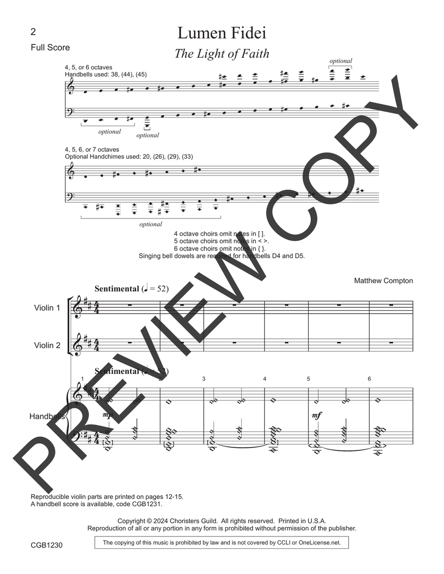Lumen Fidei Conductor's Score Full Score Conductor Score scores gallery preview page 2