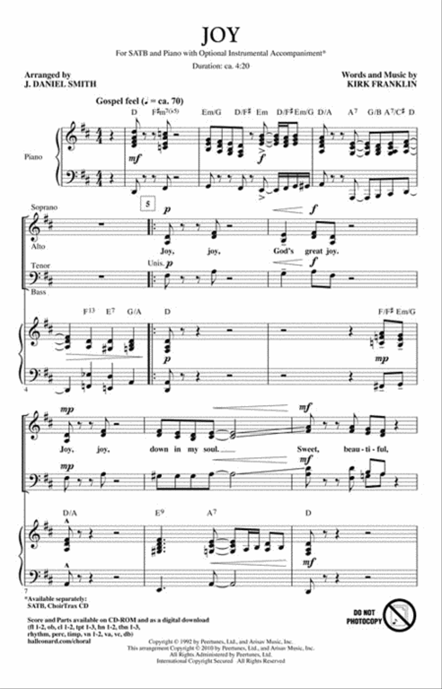 Joy Joy 4-Part scores gallery preview page 2