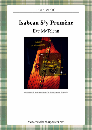 Book cover for Isabeau s'y promène - intermediate & 34 String Harp | McTelenn Harp Center
