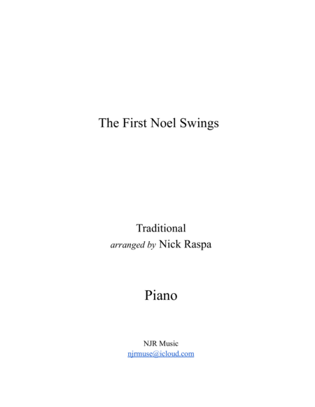 The First Noel Swings (intermediate piano) image number null