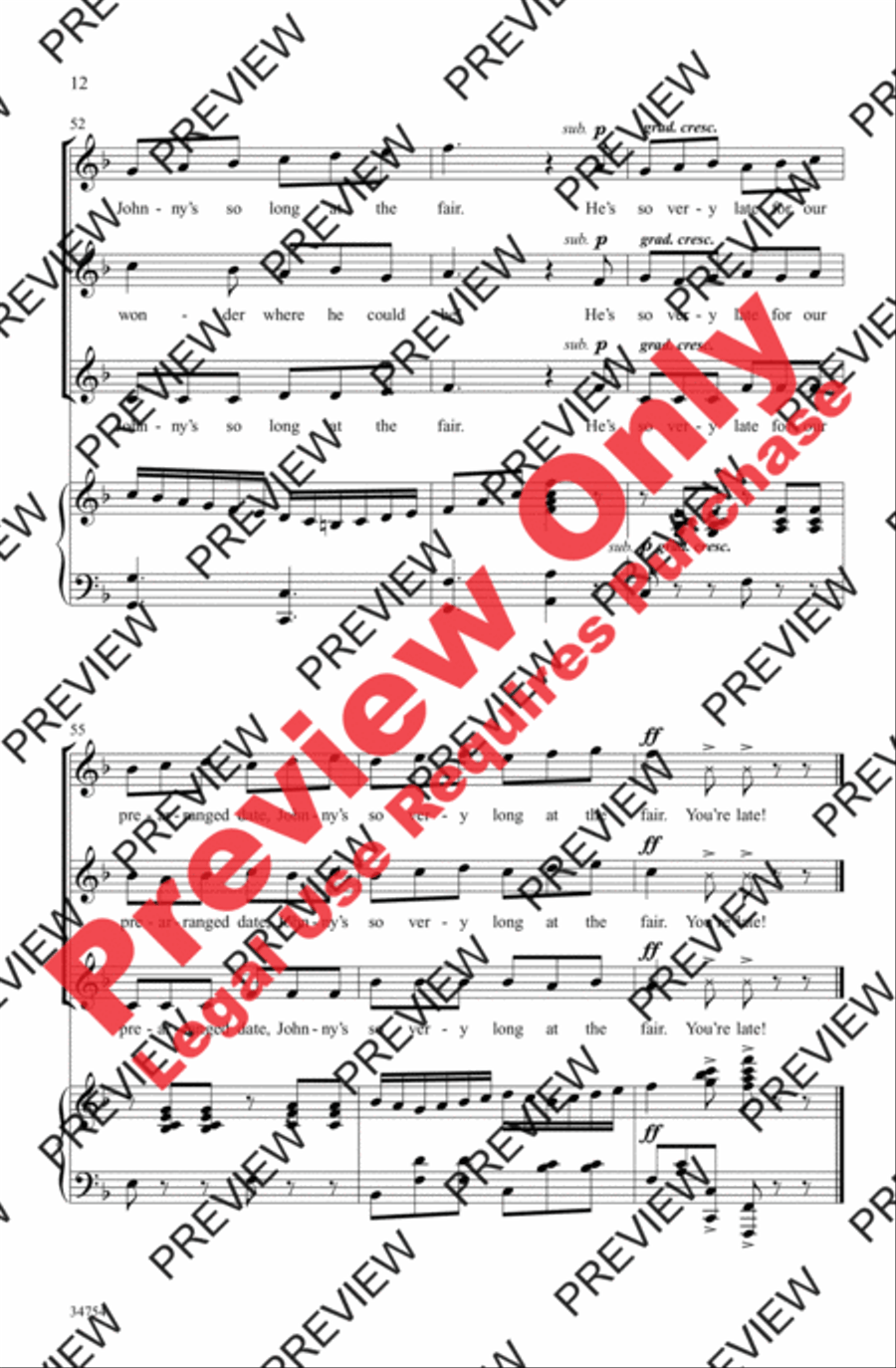 Oh, Dear! Oh, Dear! Women's Choir scores gallery preview page 12