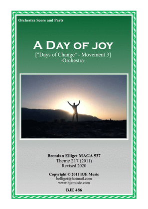 A Day of Joy ("Days of Change" - Mov. 3) - Orchestra Score and Parts PDF