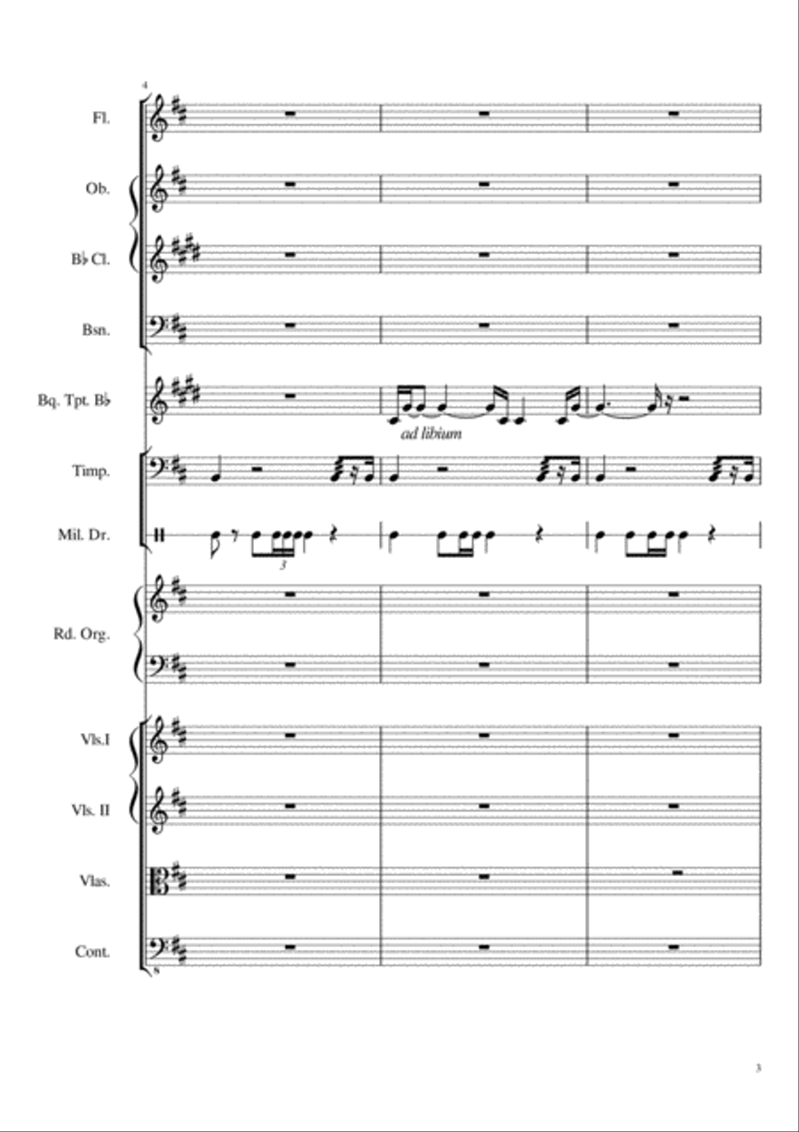 Funeral Anthem Chamber Orchestra scores gallery preview page 3