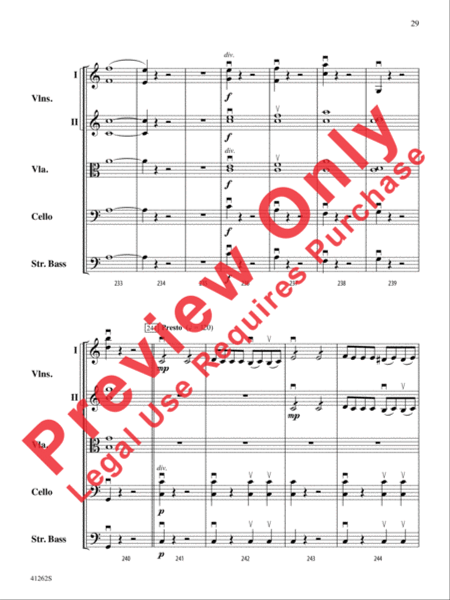Cosi Fan Tutte String Orchestra scores gallery preview page 30