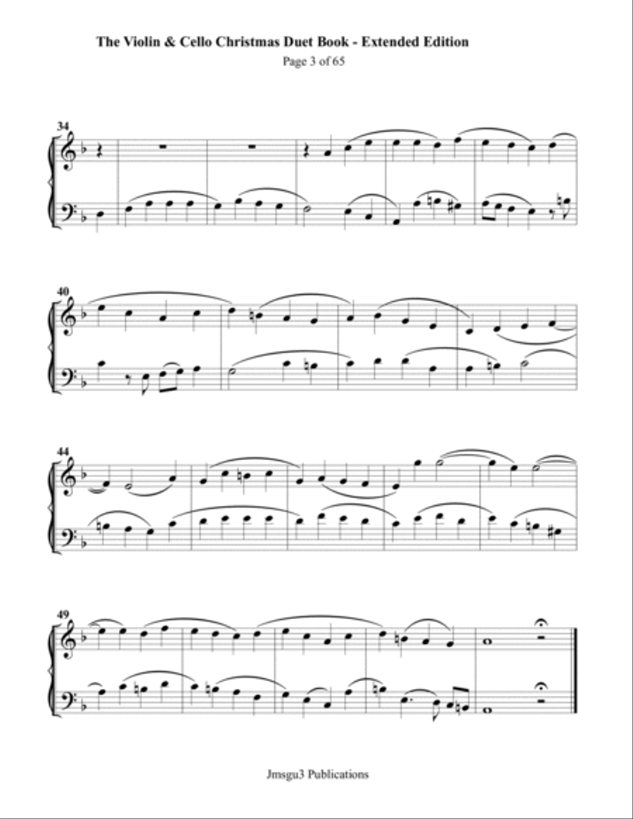 Guthrie: The Violin & Cello Christmas Duet Book - Extended Edition String Duet scores gallery preview page 3
