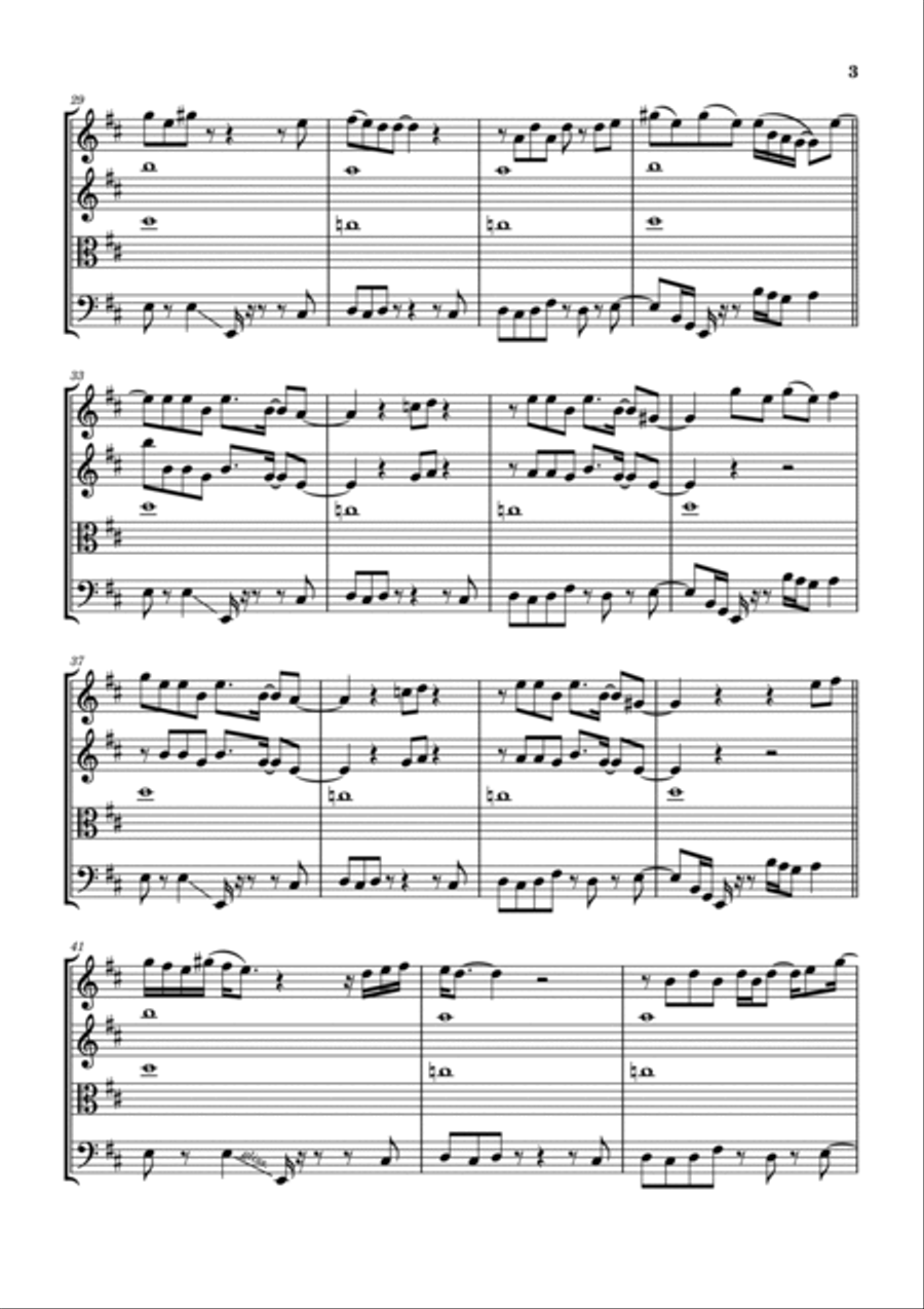 You Dropped A Bomb On Me You Dropped A Bomb On Me String Quartet scores gallery preview page 4