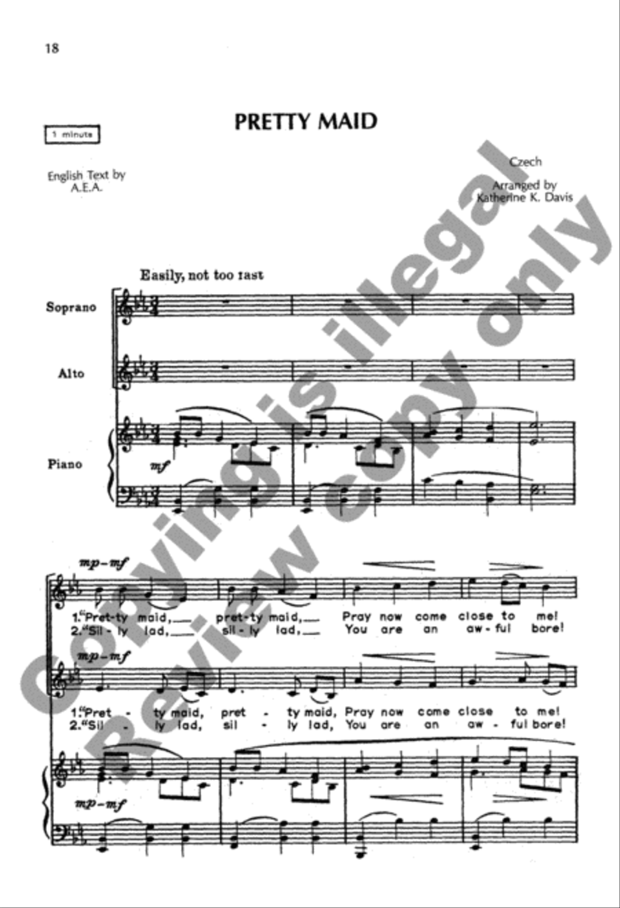 The K. K. Davis Junior Choir Book for Sacred and Festival Occasions SA scores gallery preview page 7