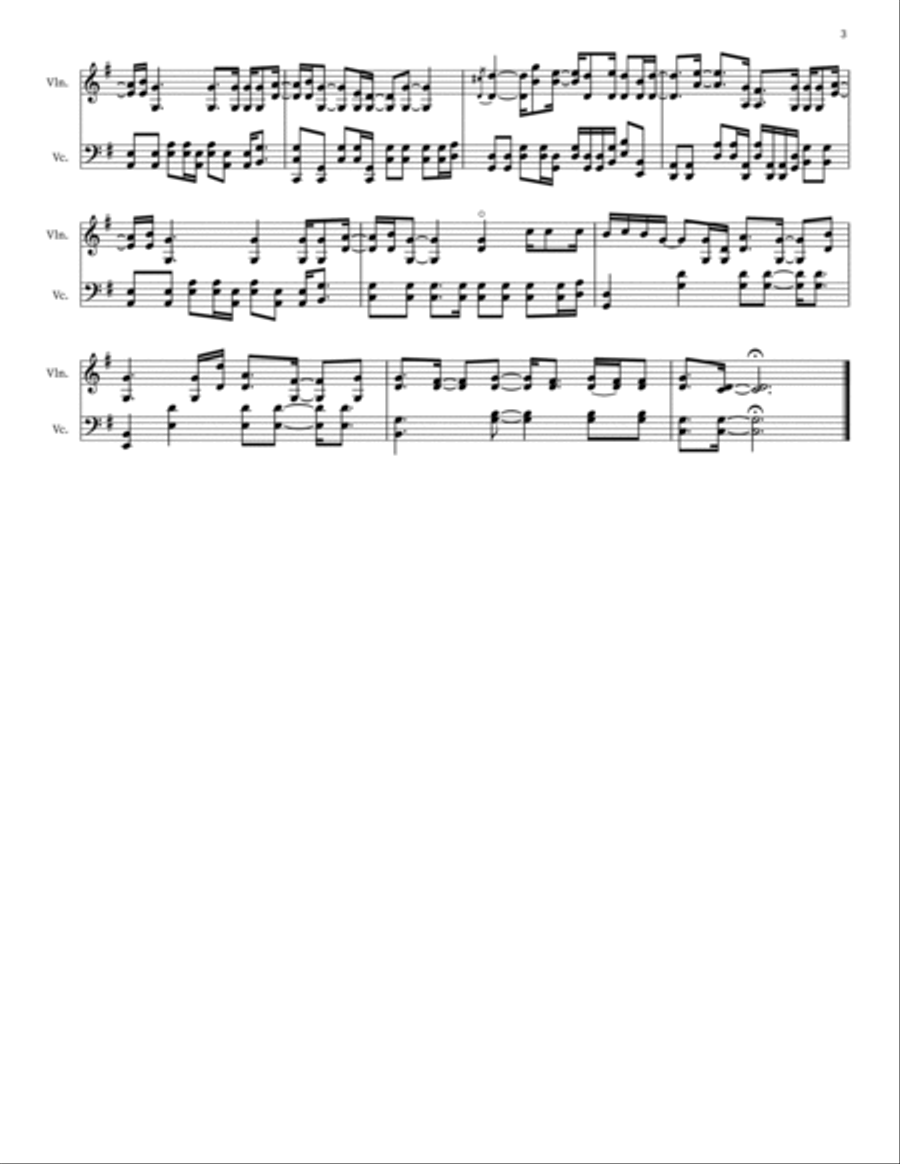 Easy On Me String Duet scores gallery preview page 3