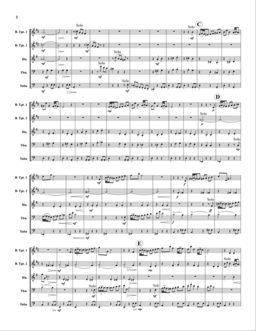 Anitra's Dance, Op. 46 Anitra's Dance, Op. 46 Brass Quintet scores gallery preview page 2