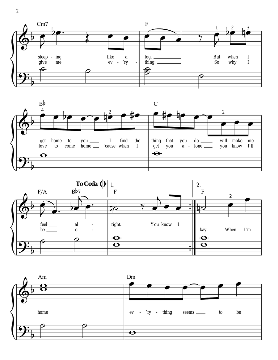 A Hard Day's Night A Hard Day's Night Easy Piano scores gallery preview page 2