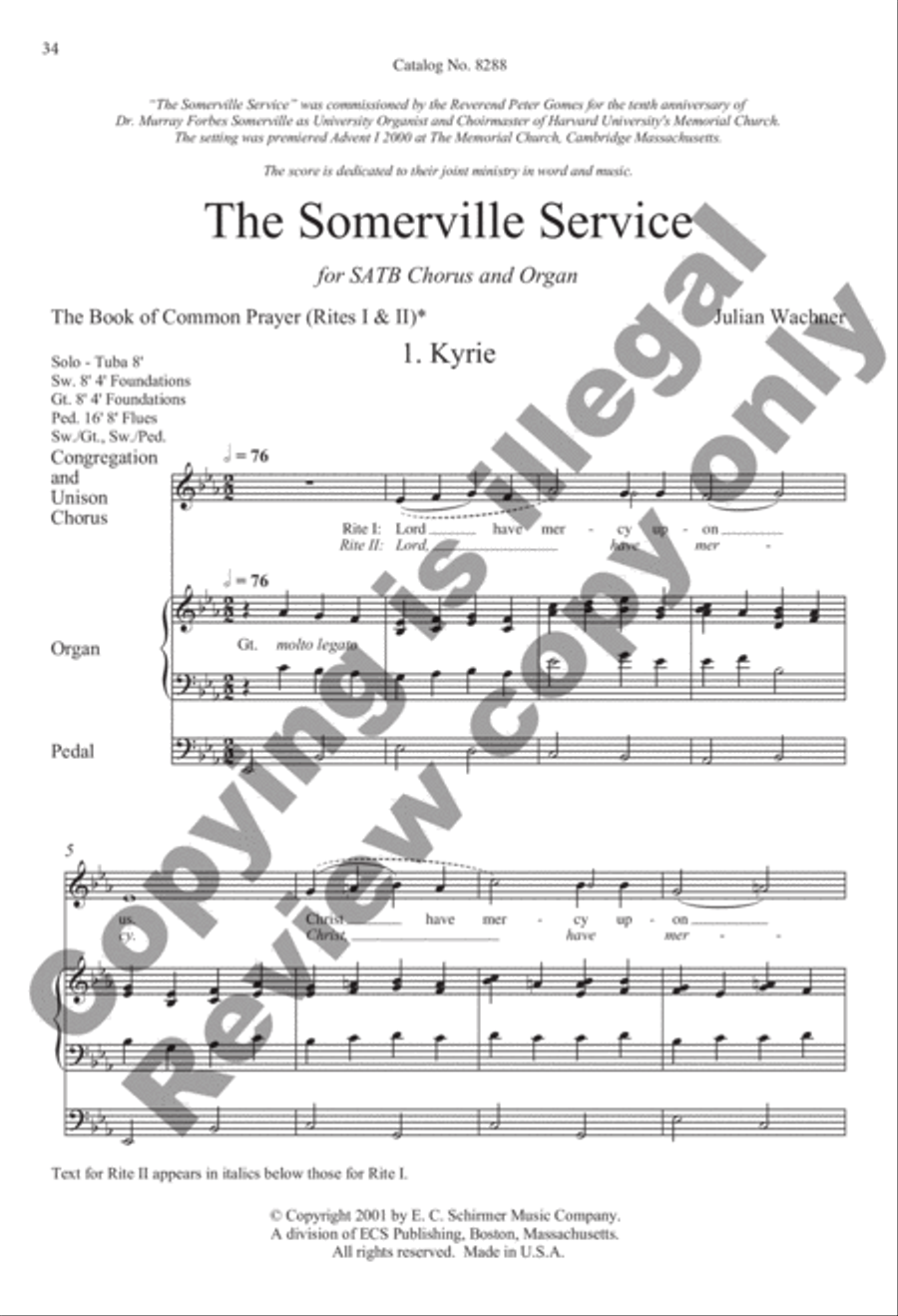 Selected Sacred Choral Works of Julian Wachner, Volume 1 4-Part scores gallery preview page 37